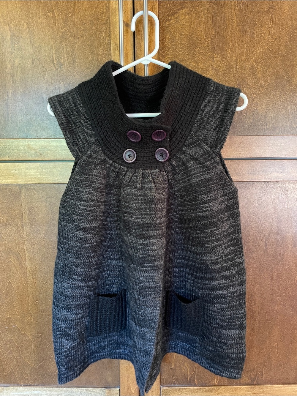 Carducci Grey and Black Short Sleeve Cardigan